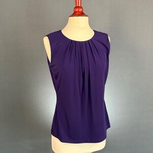 CALVIN KLEIN sleeveless purple top SMALL